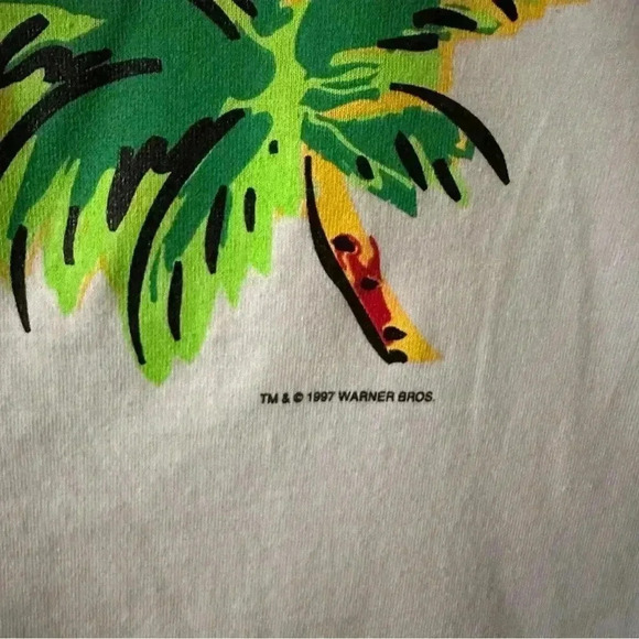 Looney Tunes 90s Vintage Y2K Tweety Bird Tee T Shirt Kids Medium Sz 10 12 1997 - Picture 5 of 12